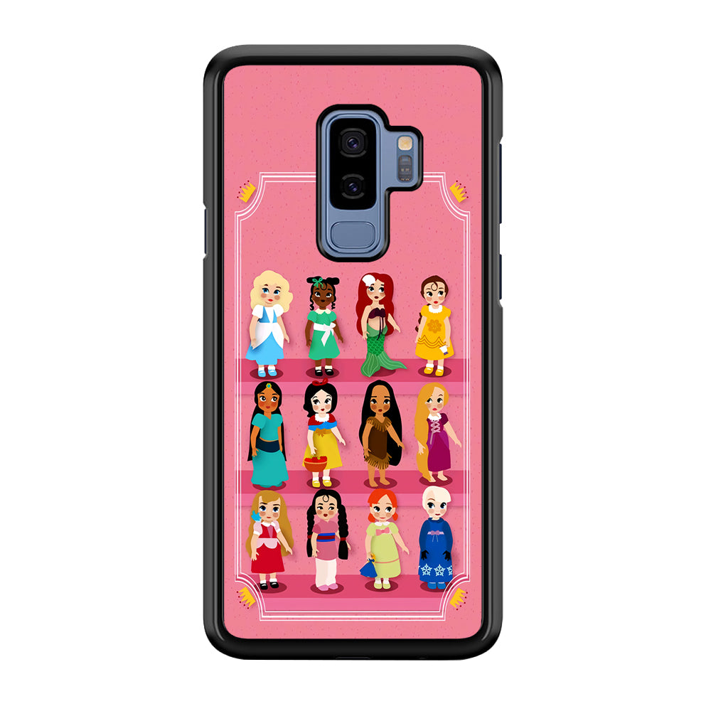 Cute Disney Princess Samsung Galaxy S9 Plus Case-Phone Case-Rubber Black (2D Case)-Altracase