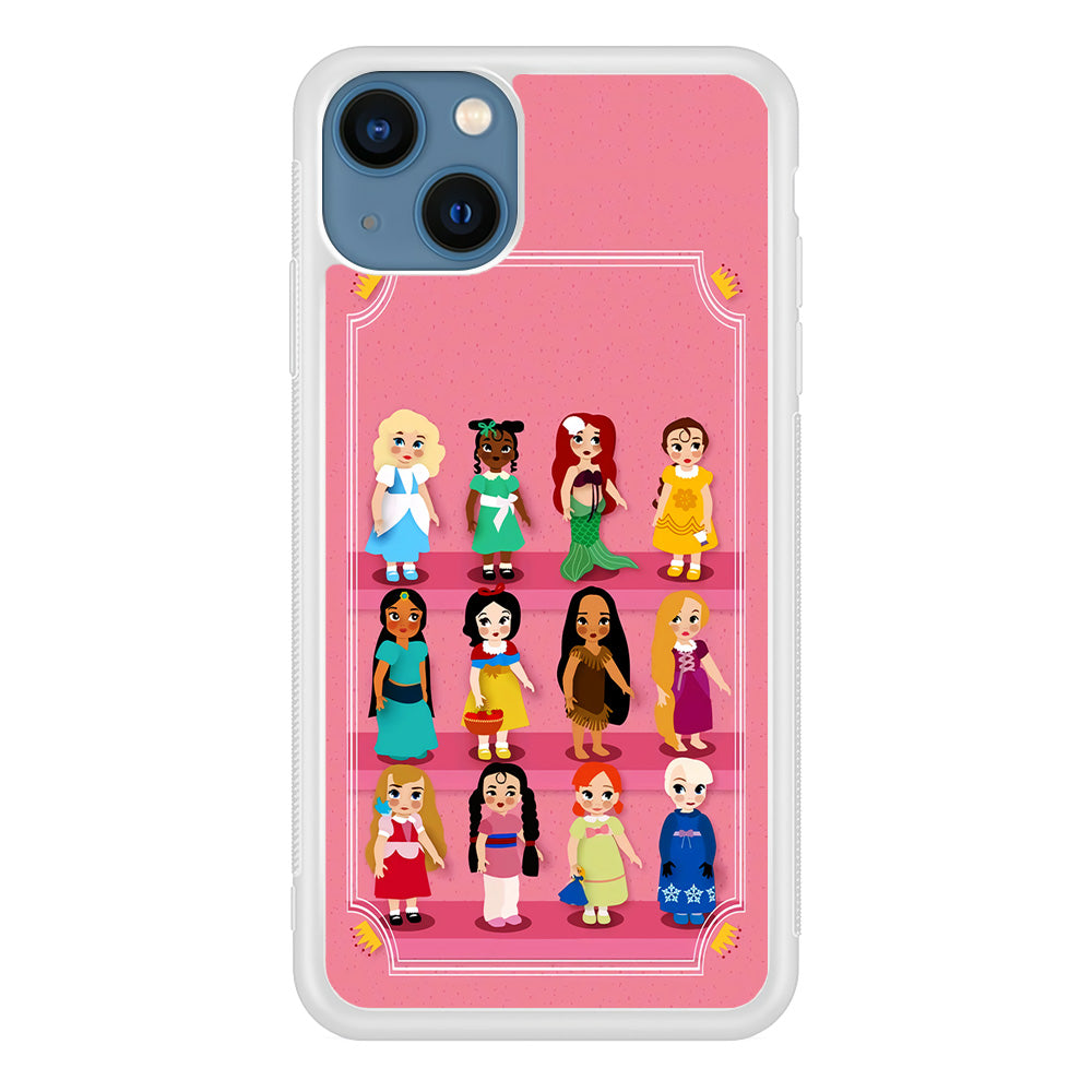 Cute Disney Princess iPhone 15 Plus Case-Phone Case-Rubber White (2D Case)-Altracase