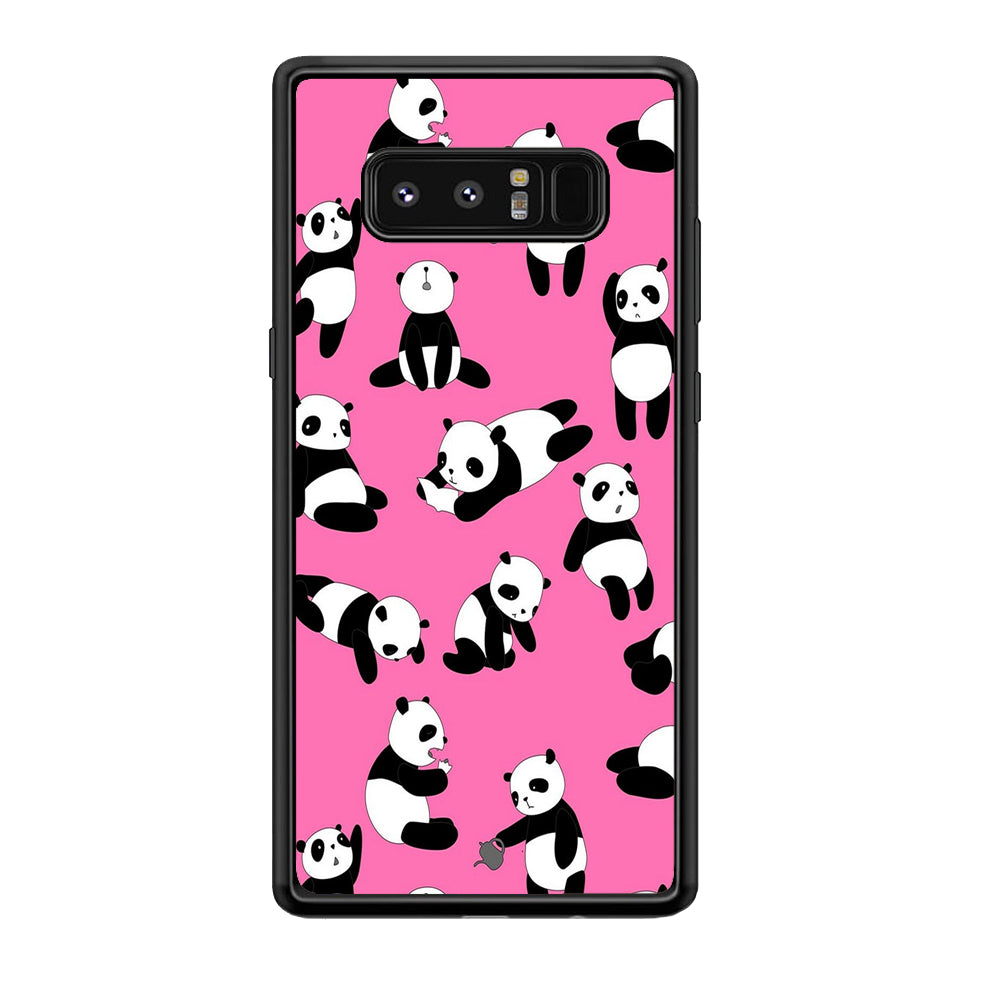 Cute Panda Samsung Galaxy Note 8 Case-Phone Case-Tempered Glass Case-Altracase
