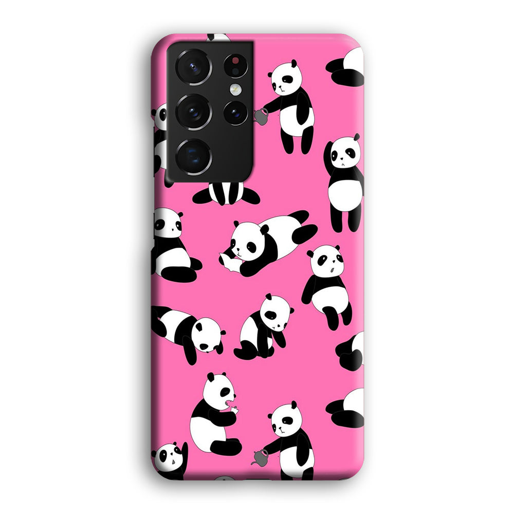 Cute Panda Samsung Galaxy S21 Ultra Case-Phone Case-3D Case-Altracase
