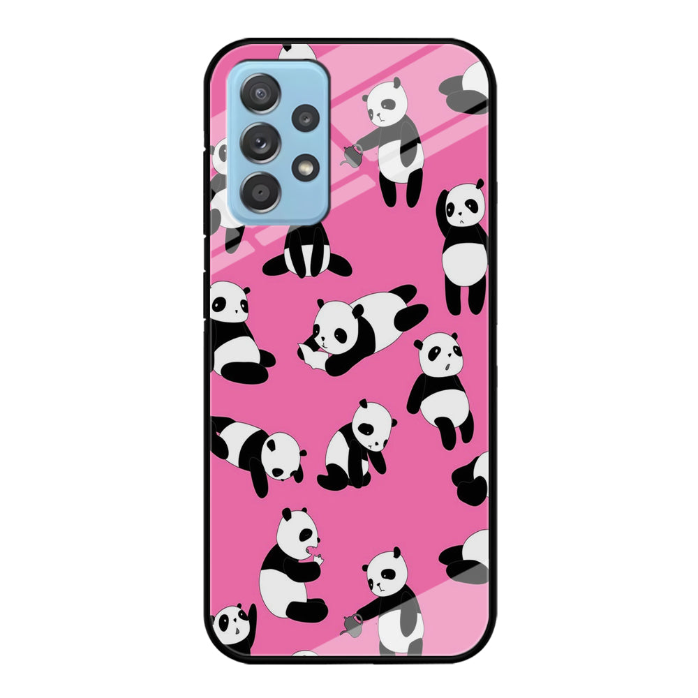 Cute Panda Samsung Galaxy A72 Case-Phone Case-Tempered Glass Case-Altracase