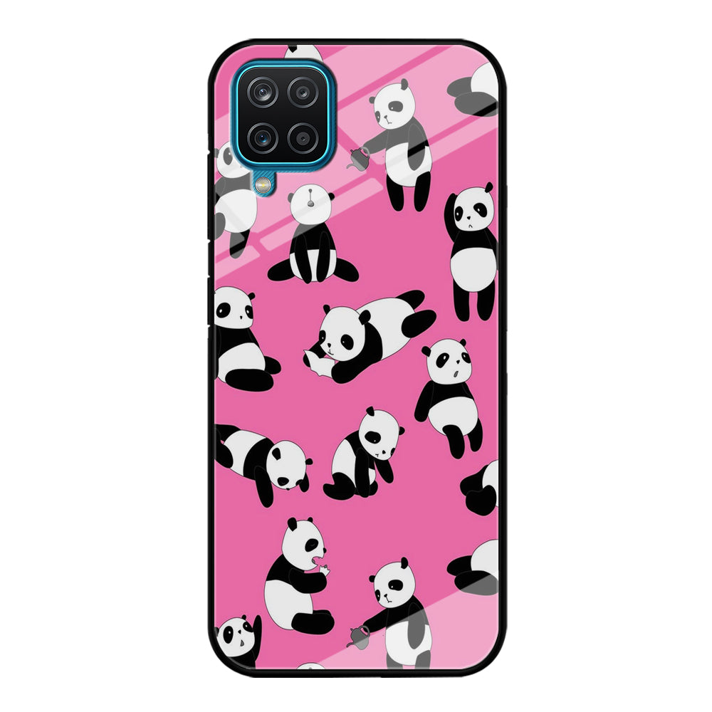 Cute Panda Samsung Galaxy A12 Case-Phone Case-Tempered Glass Case-Altracase
