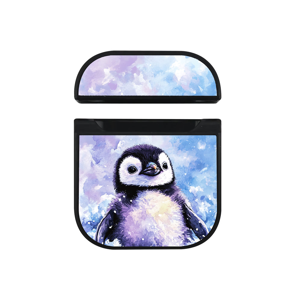 Cute Penguin Watercolor Apple AirPods Case - Altracase