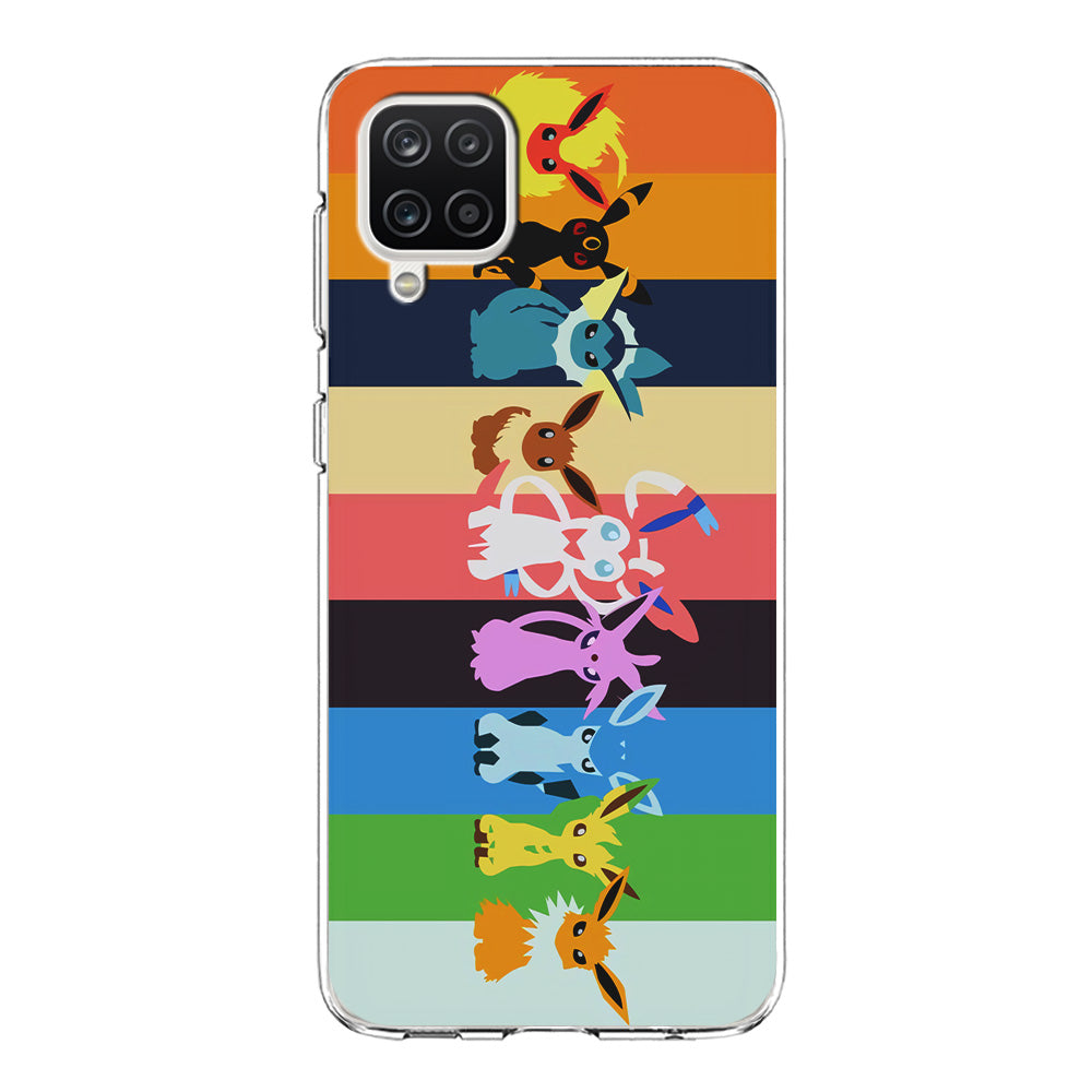 Cute Pokemon Evolutions Samsung Galaxy A12 Case-Phone Case-Clear Soft Case-Altracase
