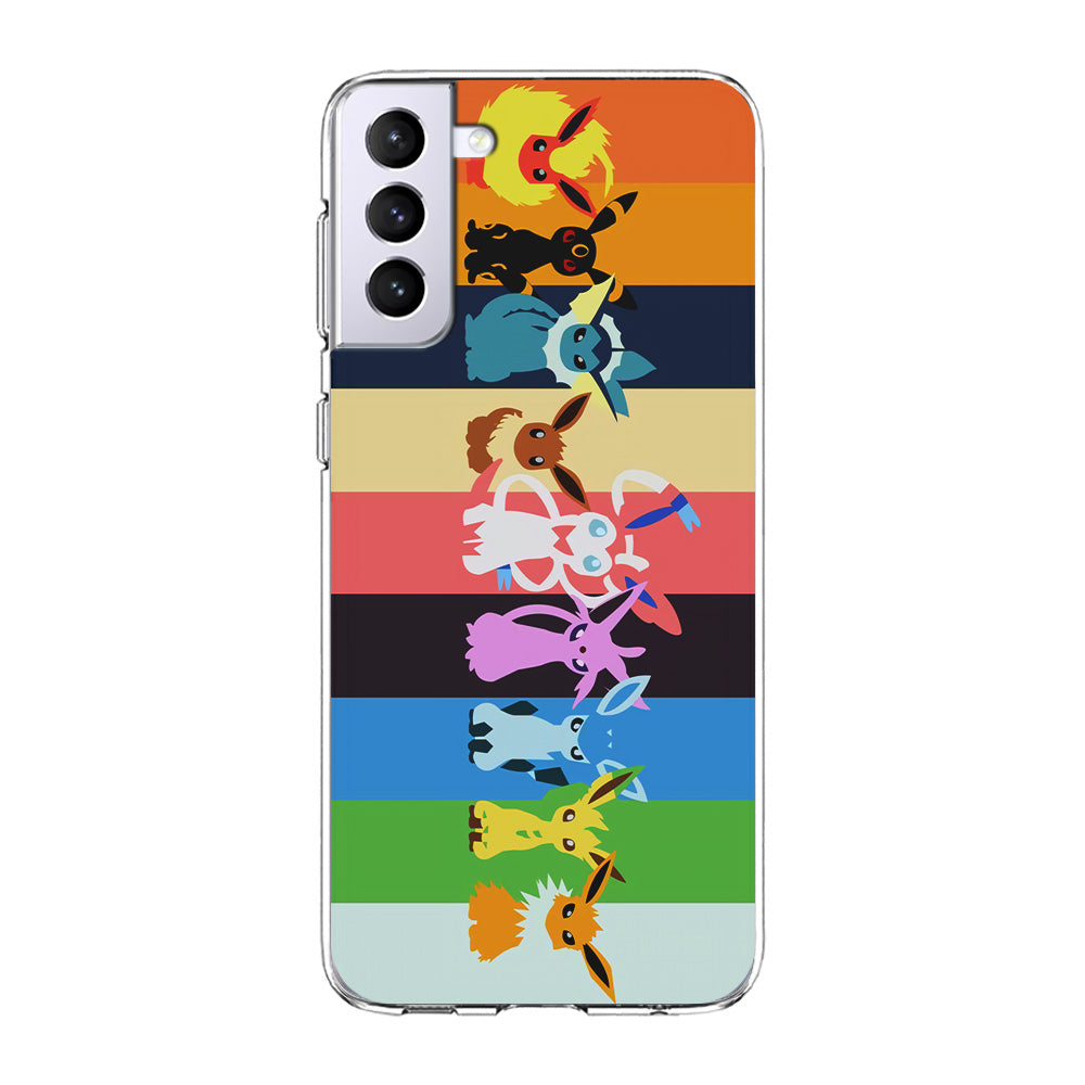 Cute Pokemon Evolutions Samsung Galaxy S21 Plus Case-Phone Case-Clear Soft Case-Altracase