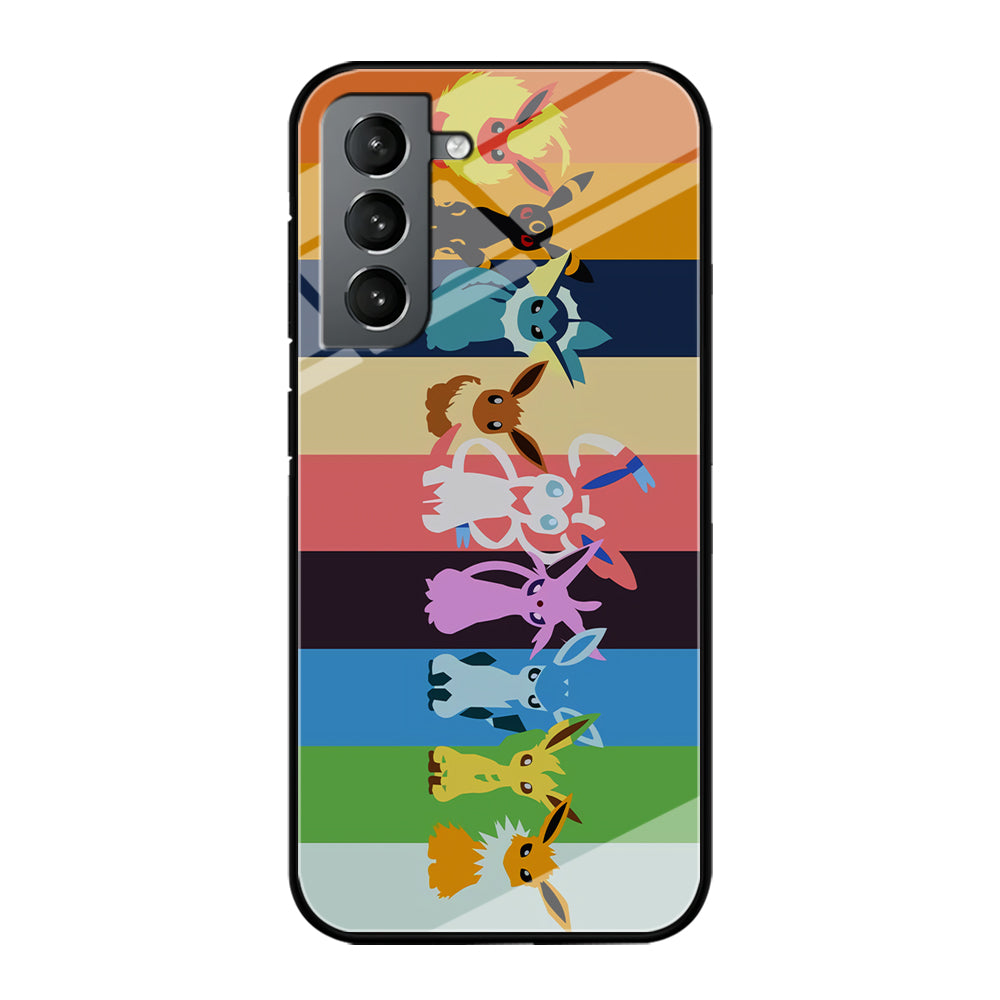 Cute Pokemon Evolutions Samsung Galaxy S22 Plus Case-Phone Case-Tempered Glass Case-Altracase