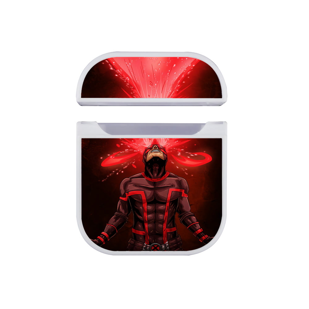 Cyclops X-Men Lasers Hard Plastic Case Cover For Apple Airpods-AirPod Case-White-Altracase