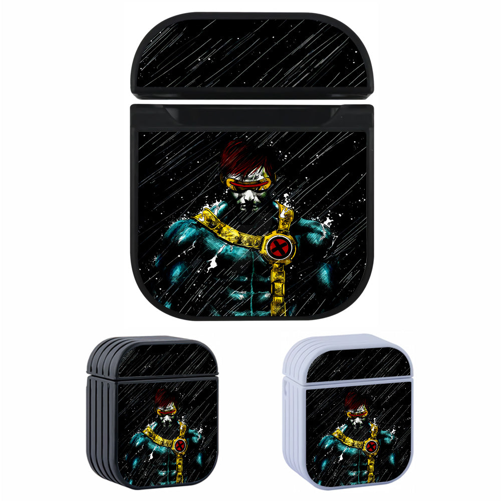Cyclops X-Men in The Rain Hard Plastic Case Cover For Apple Airpods-AirPod Case-Altracase