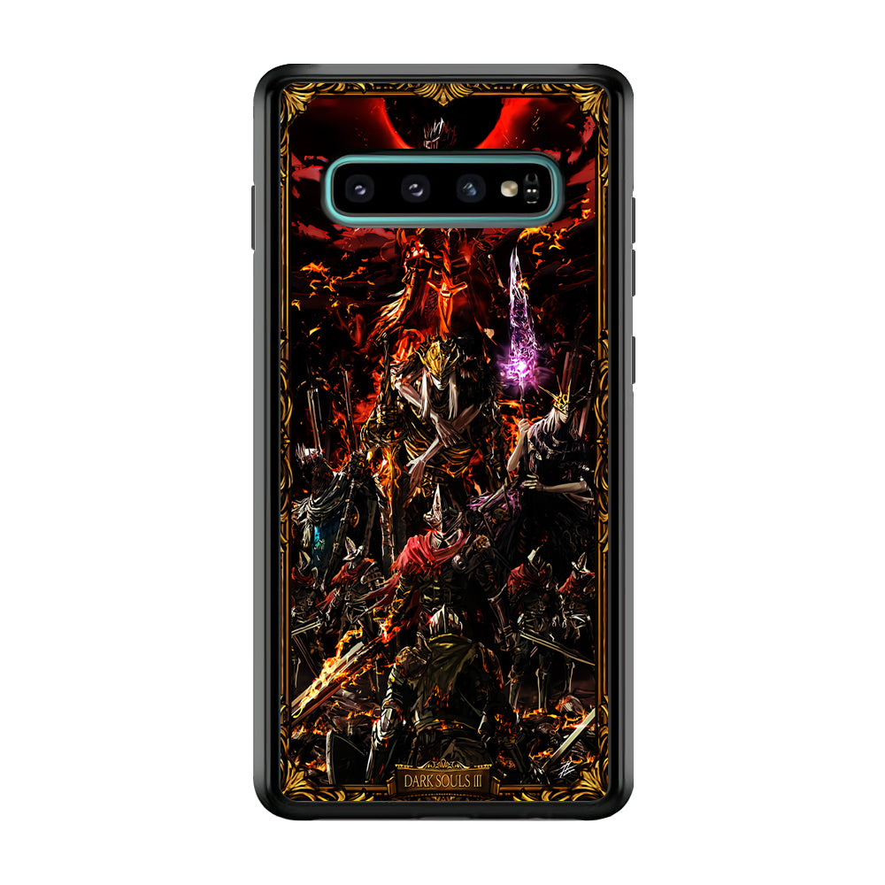 Dark Souls III Poster Samsung Galaxy S10 Case-Phone Case-Rubber Black (2D Case)-Altracase