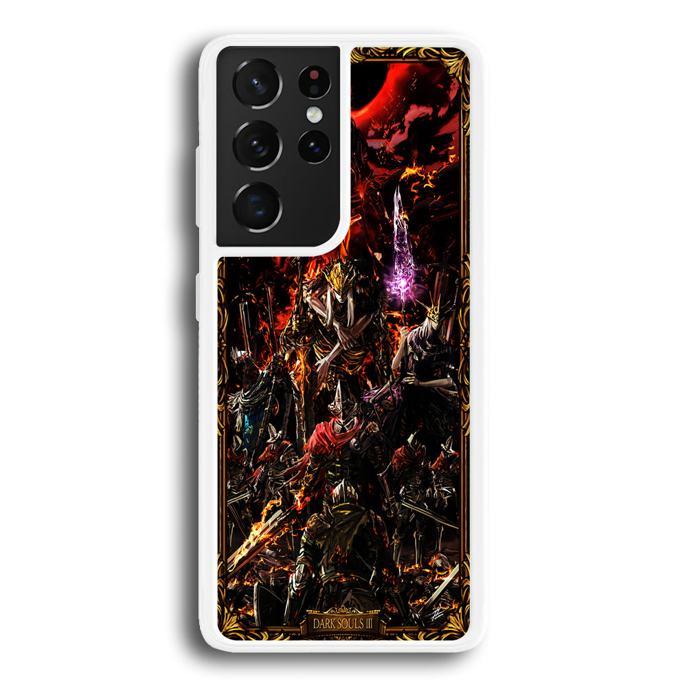 Dark Souls III Poster Samsung Galaxy S21 Ultra Case-Phone Case-Rubber White (2D Case)-Altracase