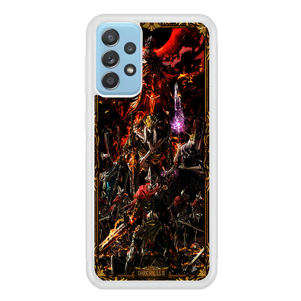 Dark Souls III Poster Samsung Galaxy A52 Case-Phone Case-Rubber White (2D Case)-Altracase