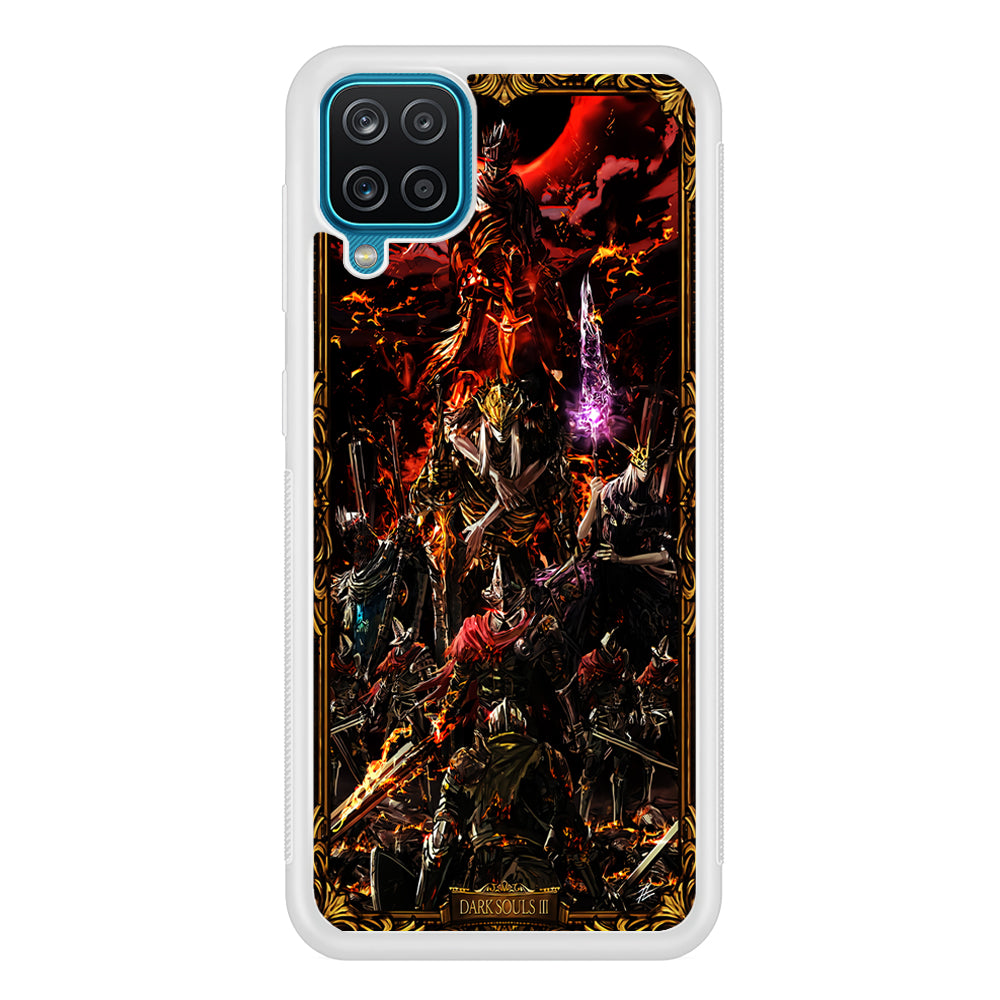 Dark Souls III Poster Samsung Galaxy A12 Case-Phone Case-Rubber White (2D Case)-Altracase