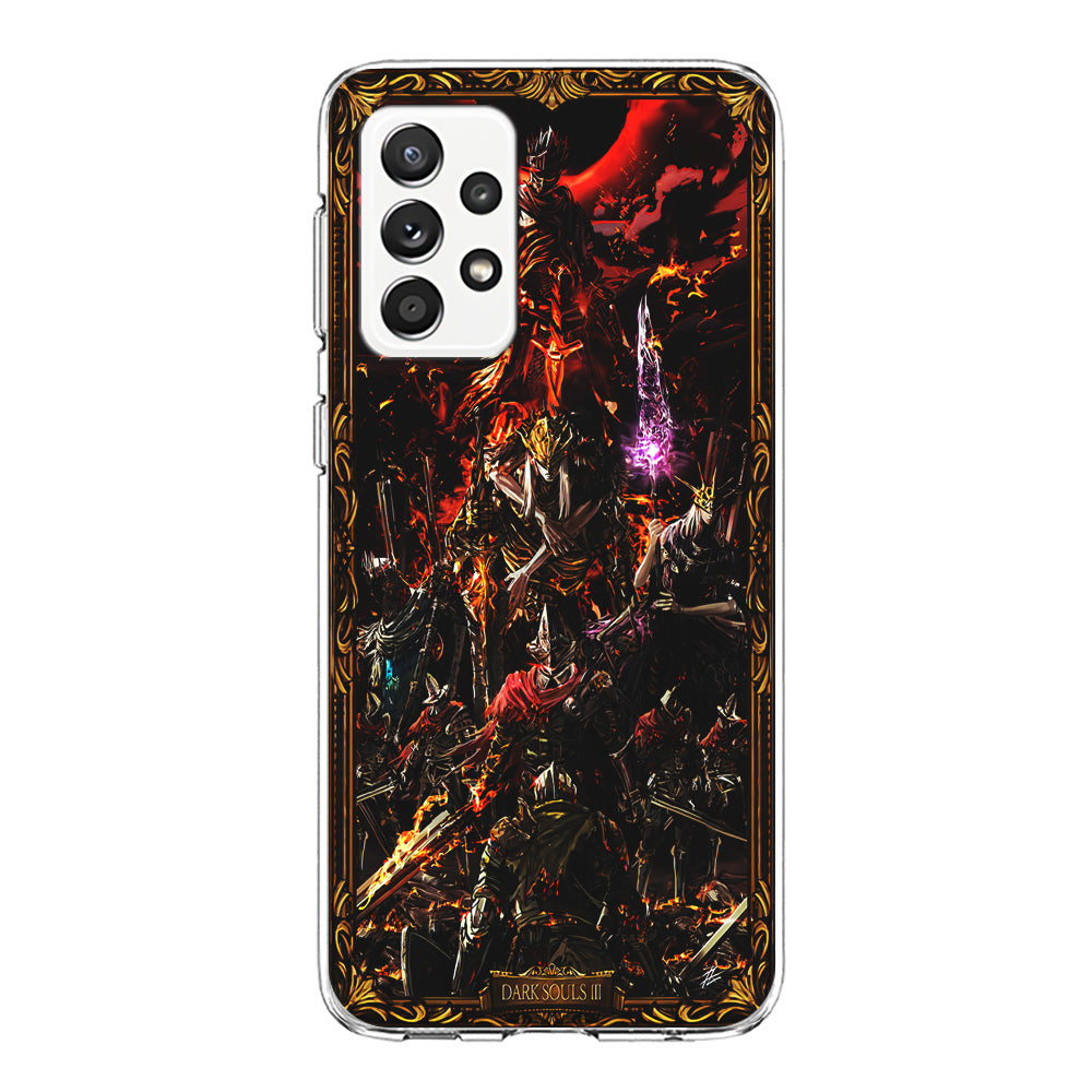 Dark Souls III Poster Samsung Galaxy A52 Case-Phone Case-Clear Soft Case-Altracase