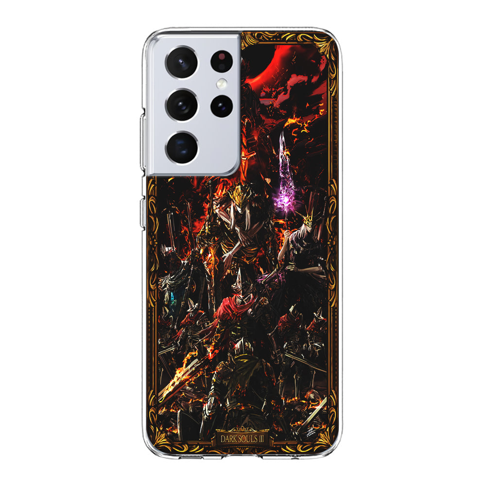 Dark Souls III Poster Samsung Galaxy S21 Ultra Case-Phone Case-Clear Soft Case-Altracase