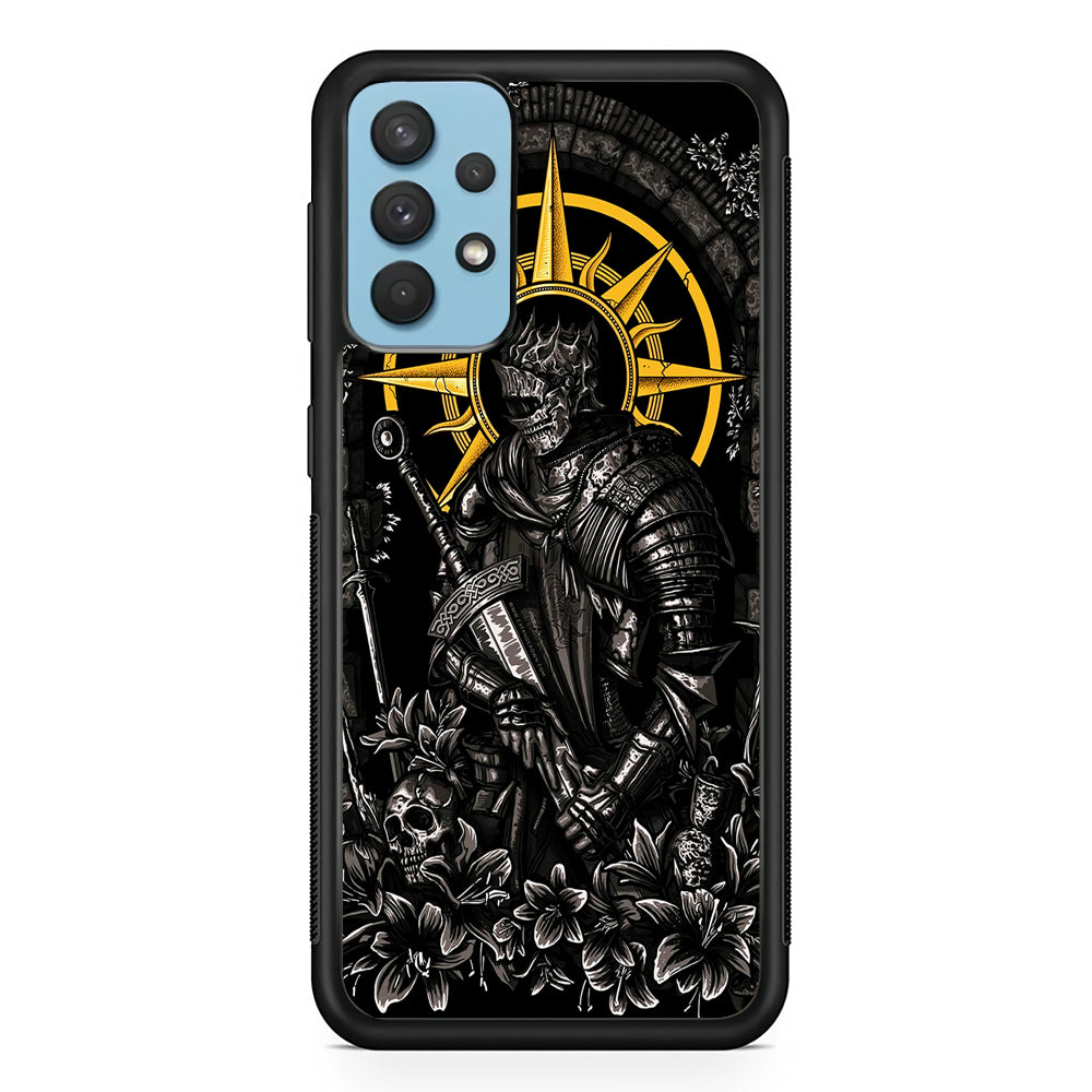 Dark Souls Soul Of Cinder Samsung Galaxy A32 Case-Phone Case-Rubber Black (2D Case)-Altracase