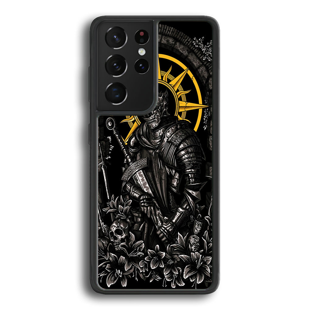 Dark Souls Soul Of Cinder Samsung Galaxy S21 Ultra Case-Phone Case-Rubber Black (2D Case)-Altracase