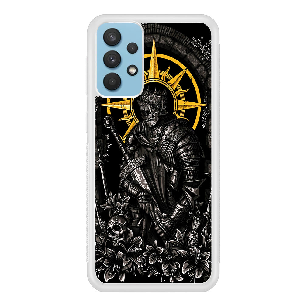 Dark Souls Soul Of Cinder Samsung Galaxy A32 Case-Phone Case-Rubber White (2D Case)-Altracase