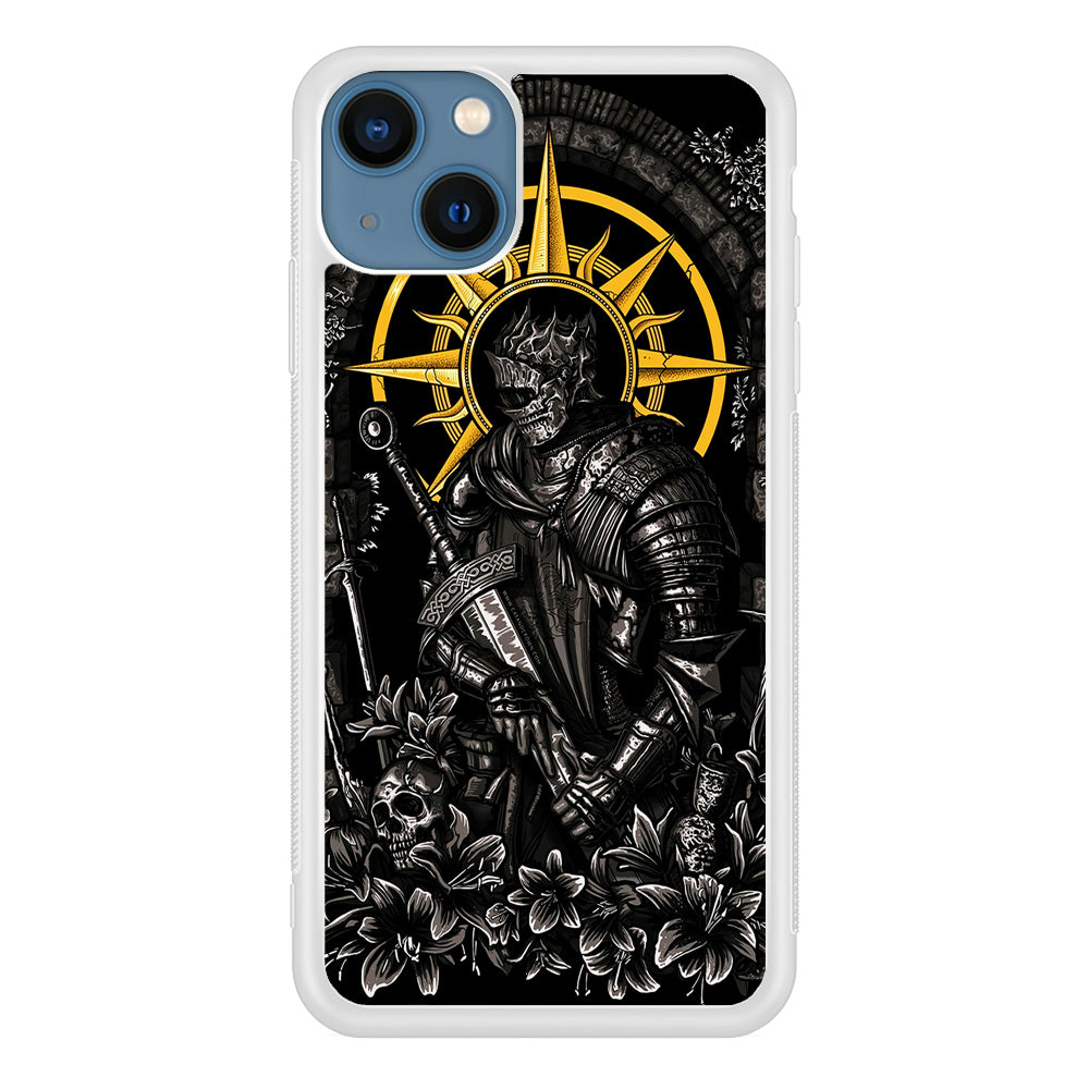 Dark Souls Soul Of Cinder iPhone 15 Plus Case-Phone Case-Rubber White (2D Case)-Altracase