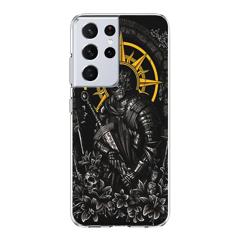 Dark Souls Soul Of Cinder Samsung Galaxy S21 Ultra Case-Phone Case-Clear Soft Case-Altracase