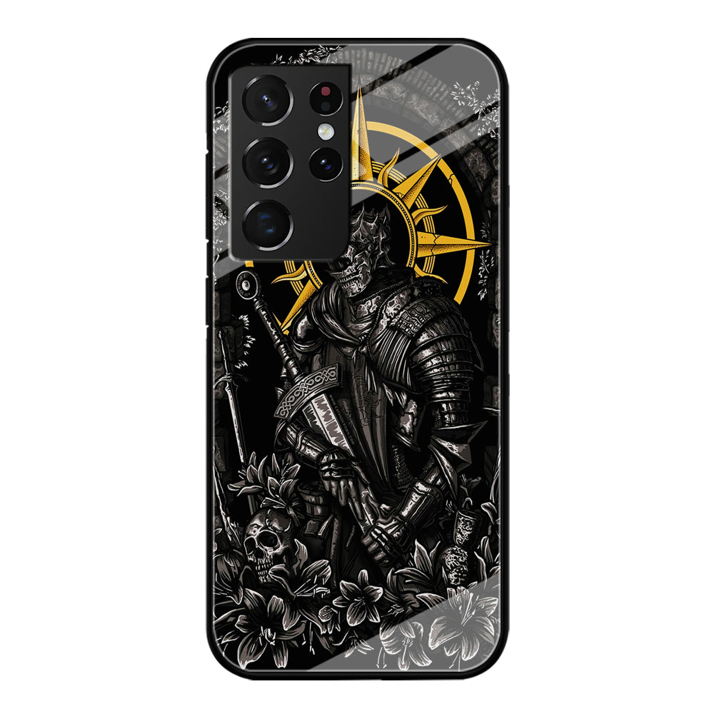 Dark Souls Soul Of Cinder Samsung Galaxy S21 Ultra Case-Phone Case-Tempered Glass Case-Altracase