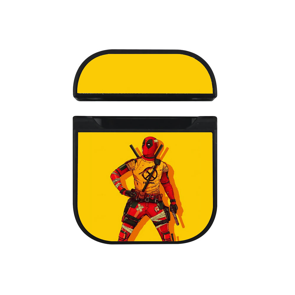 Deadpool Photo Session Hard Plastic Case Cover For Apple Airpods-AirPod Case-Black-Altracase