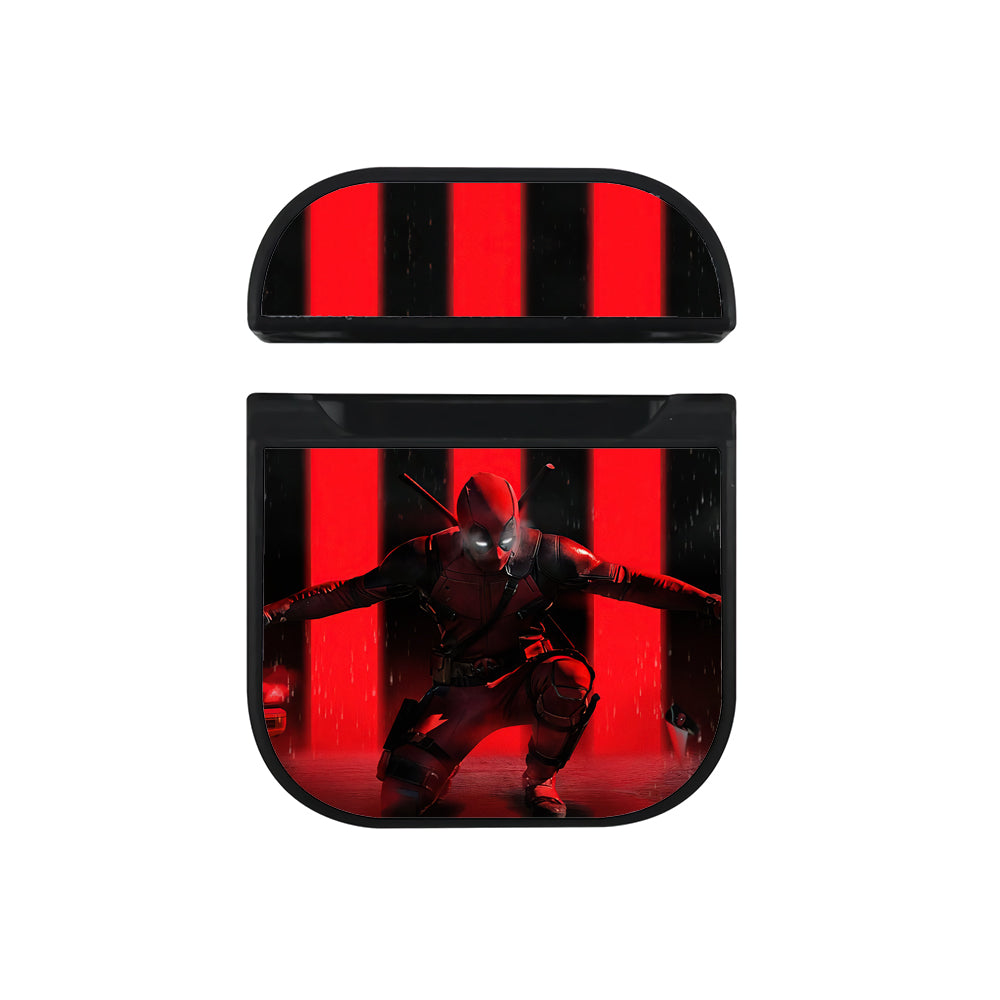 Deadpool Ryan Reynolds Hard Plastic Case Cover For Apple Airpods-AirPod Case-Black-Altracase
