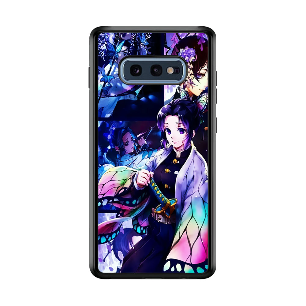 Demon Slayer Nezuko Aesthetic Samsung Galaxy S10E Case-Phone Case-Rubber Black (2D Case)-Altracase