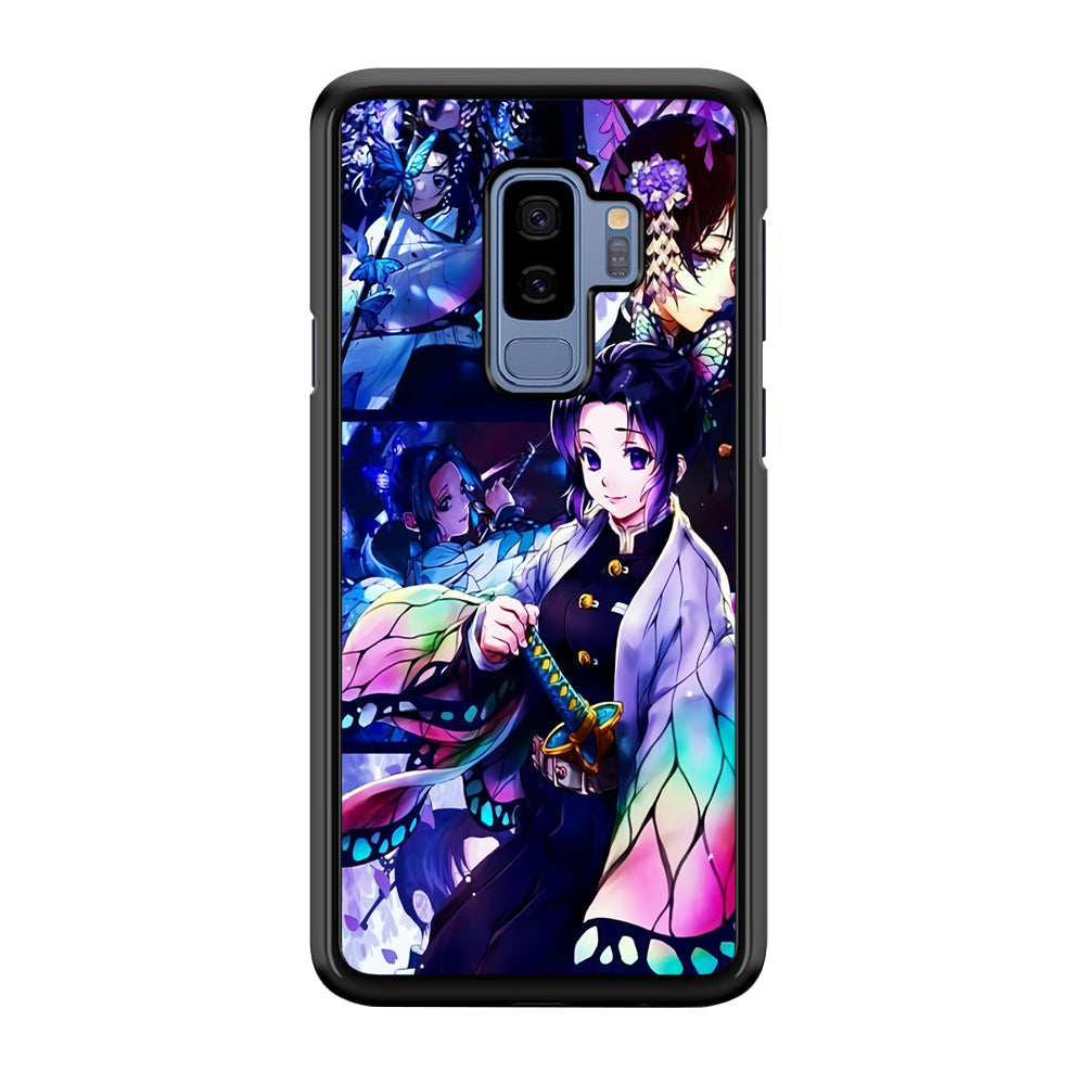 Demon Slayer Nezuko Aesthetic Samsung Galaxy S9 Plus Case-Phone Case-Rubber Black (2D Case)-Altracase