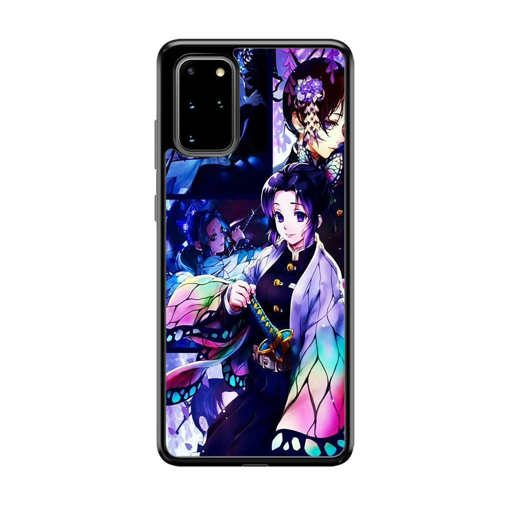 Demon Slayer Nezuko Aesthetic Samsung Galaxy S20 Plus Case-Phone Case-Rubber Black (2D Case)-Altracase
