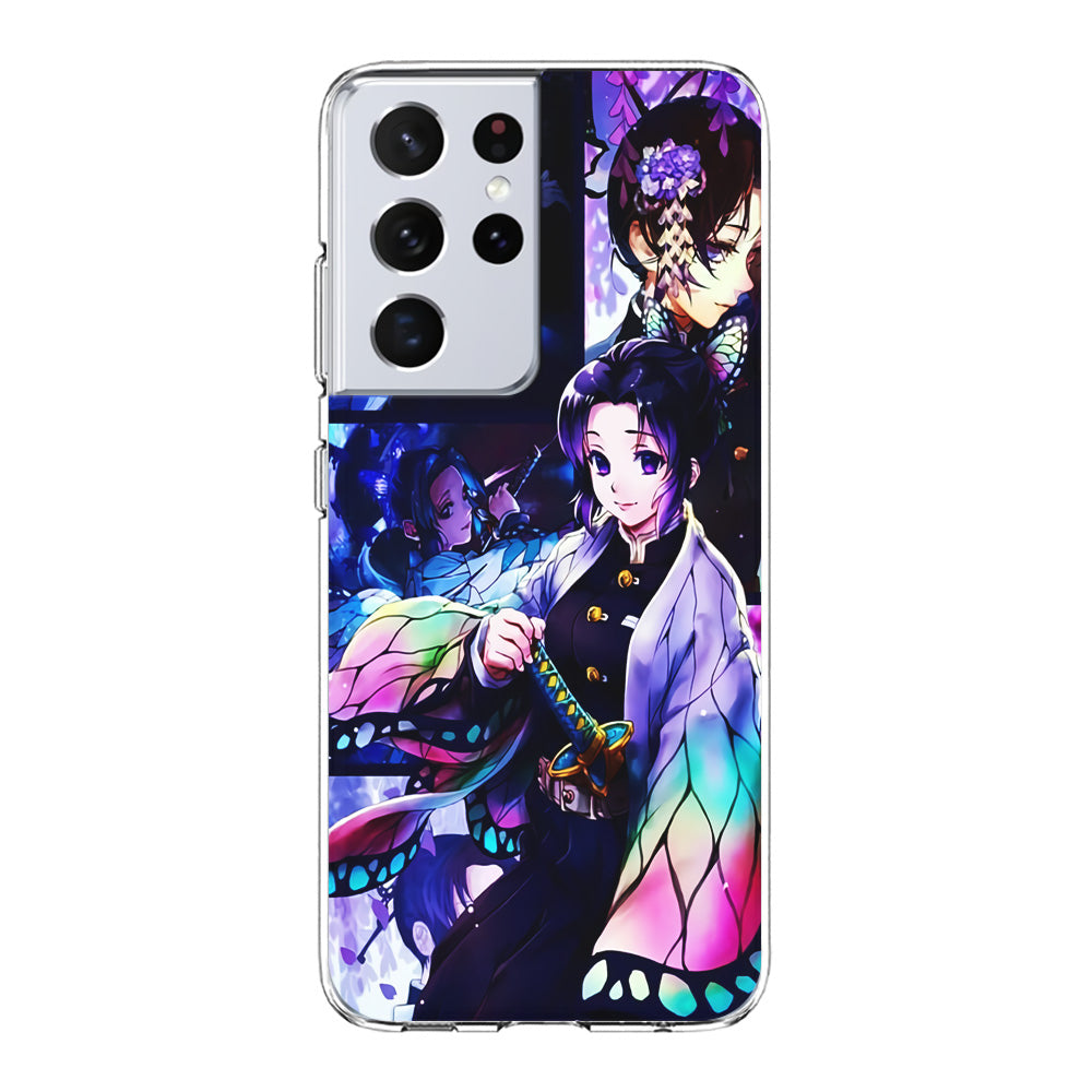 Demon Slayer Nezuko Aesthetic Samsung Galaxy S21 Ultra Case-Phone Case-Clear Soft Case-Altracase