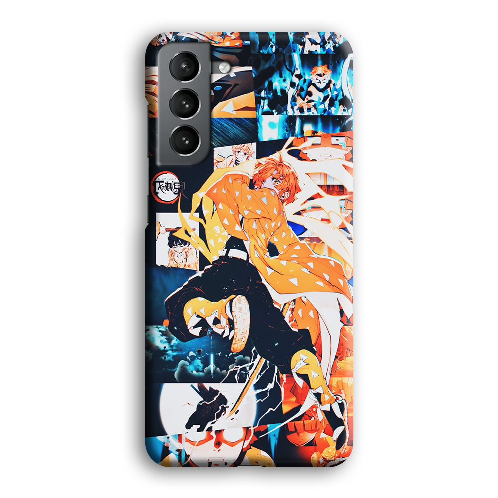 Demon Slayer Zenitsu Aesthetic Samsung Galaxy S21 Plus Case-Phone Case-3D Case-Altracase