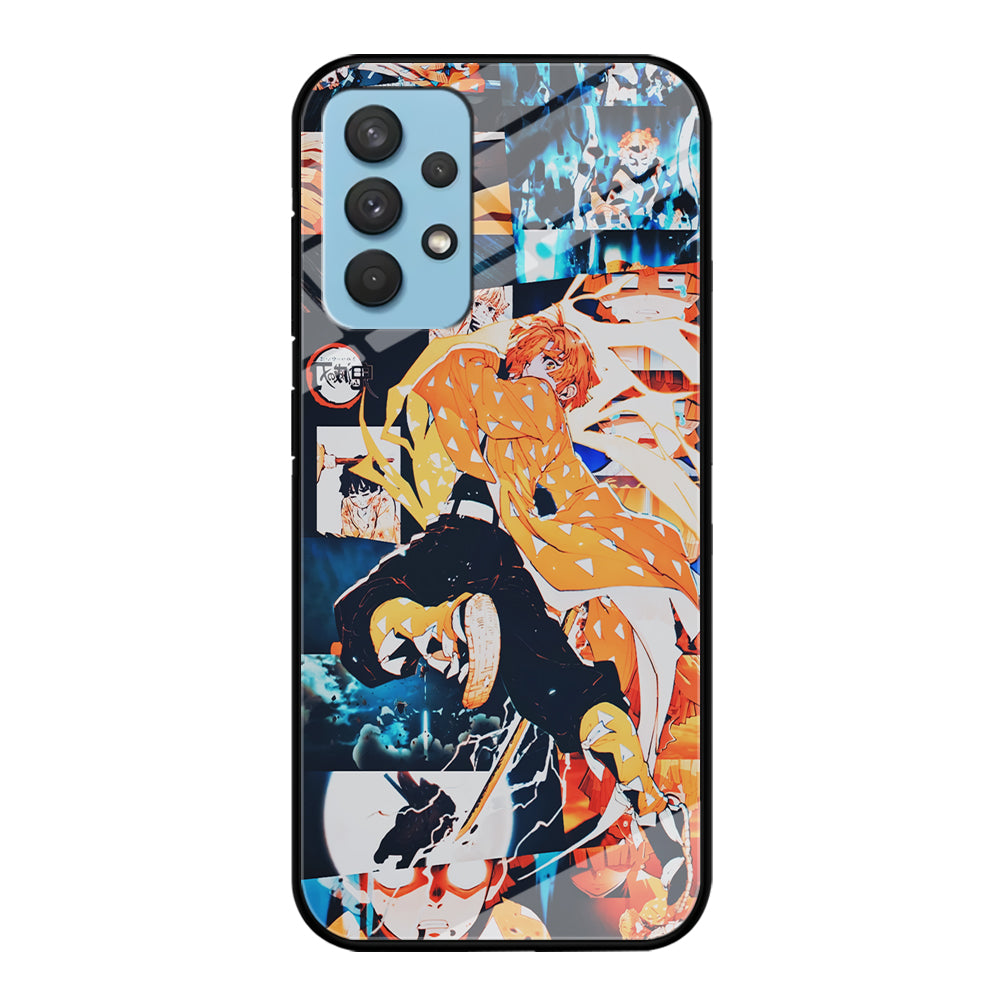Demon Slayer Zenitsu Aesthetic Samsung Galaxy A32 Case-Phone Case-Tempered Glass Case-Altracase