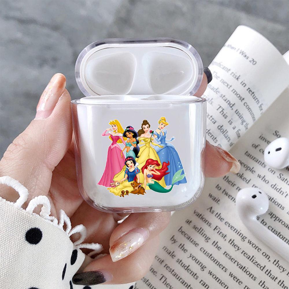 Disney Princess Hard Plastic Protective Clear Case Cover For Apple Airpods-AirPod Case-Altracase