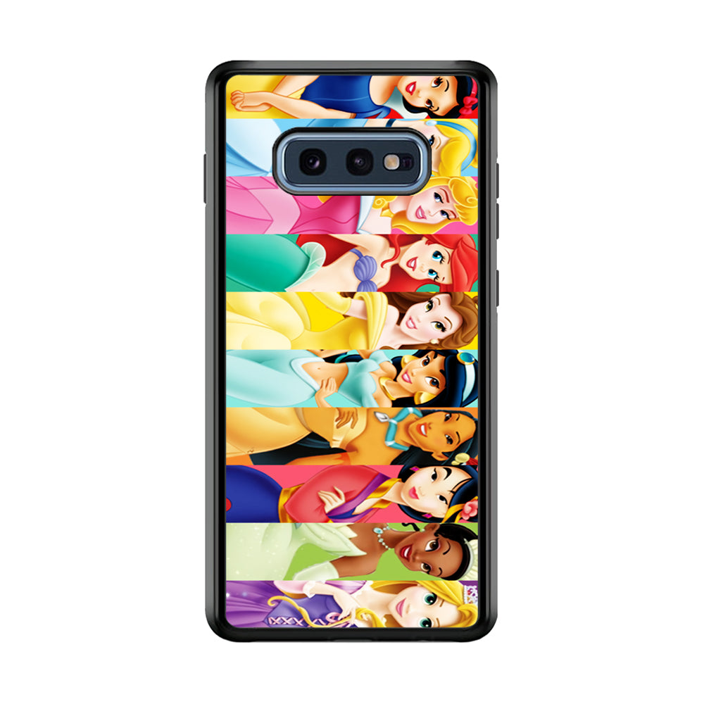 Disney Princess Character Samsung Galaxy S10E Case-Phone Case-Rubber Black (2D Case)-Altracase