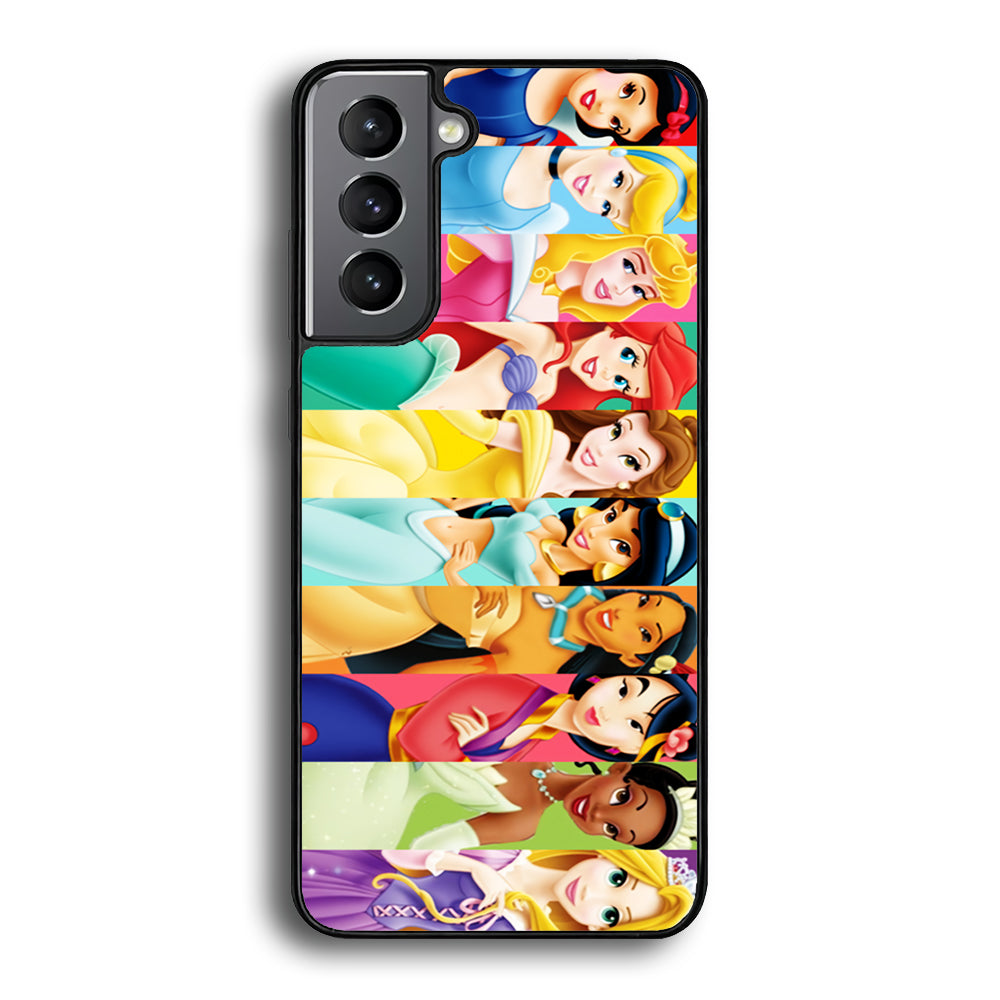 Disney Princess Character Samsung Galaxy S21 Plus Case-Phone Case-Rubber Black (2D Case)-Altracase