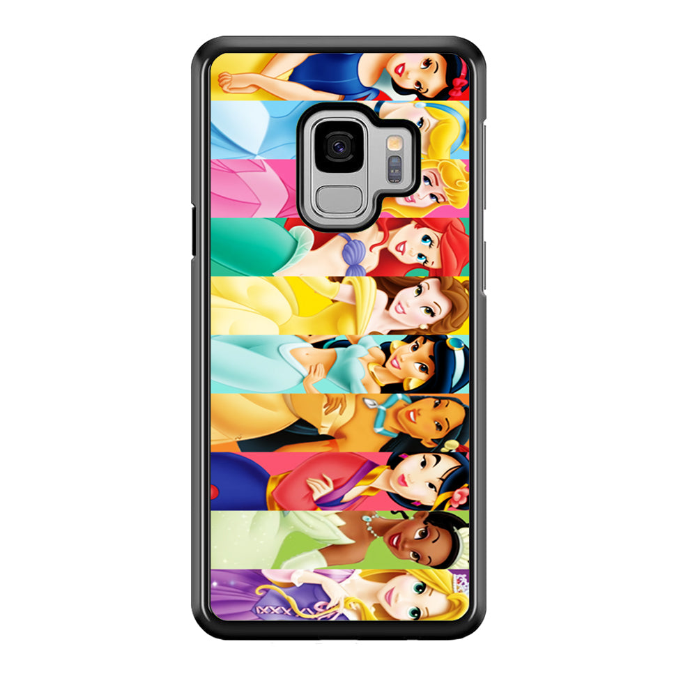 Disney Princess Character Samsung Galaxy S9 Case-Phone Case-Rubber Black (2D Case)-Altracase