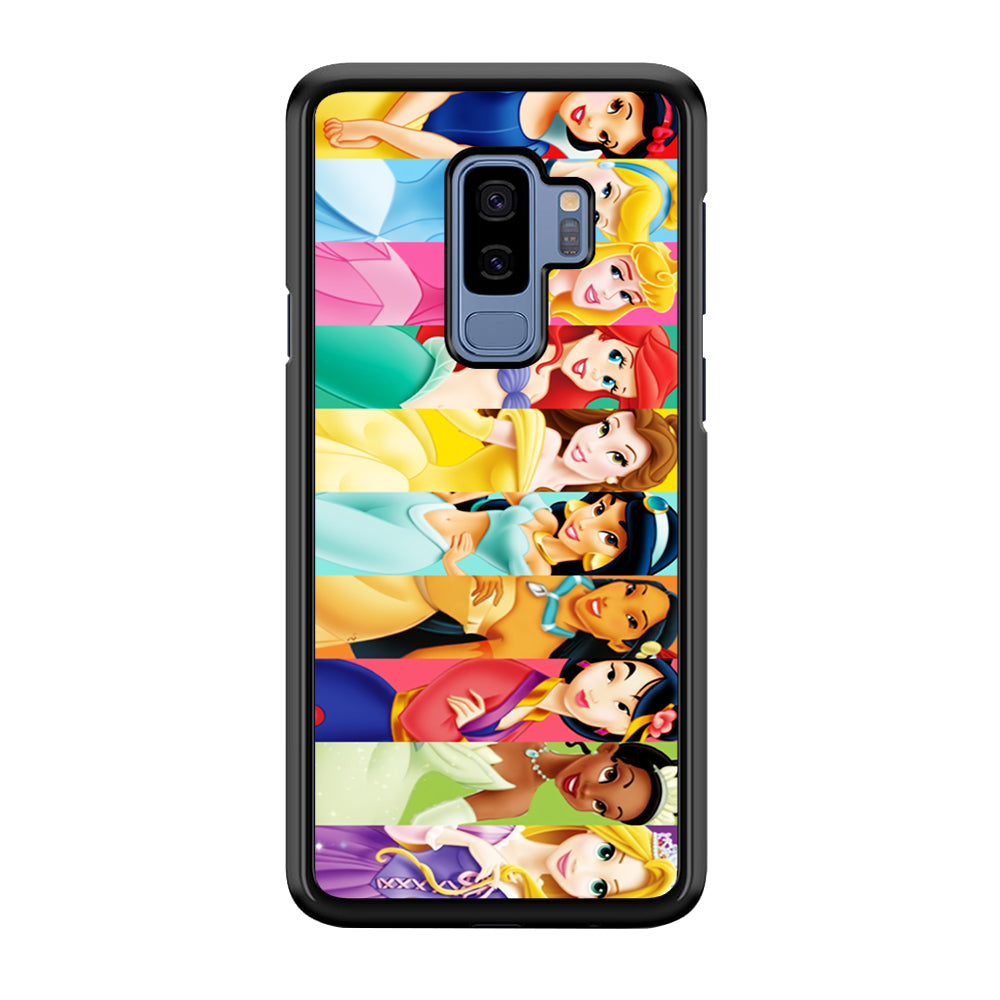 Disney Princess Character Samsung Galaxy S9 Plus Case-Phone Case-Rubber Black (2D Case)-Altracase