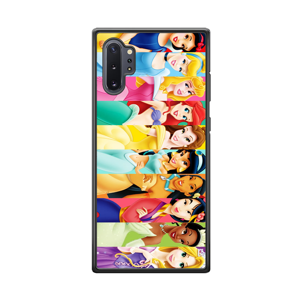 Disney Princess Character Samsung Galaxy Note 10 Plus Case-Phone Case-Rubber Black (2D Case)-Altracase