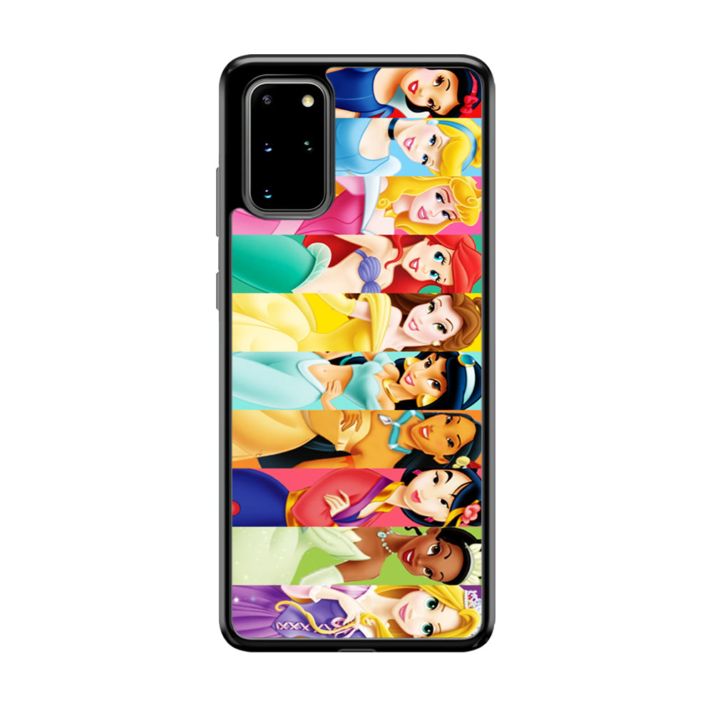Disney Princess Character Samsung Galaxy S20 Plus Case-Phone Case-Rubber Black (2D Case)-Altracase