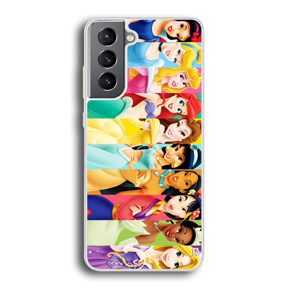 Disney Princess Character Samsung Galaxy S21 Plus Case-Phone Case-Rubber White (2D Case)-Altracase