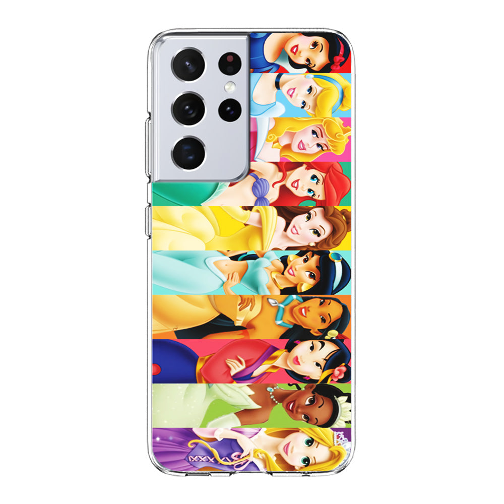 Disney Princess Character Samsung Galaxy S21 Ultra Case-Phone Case-Clear Soft Case-Altracase