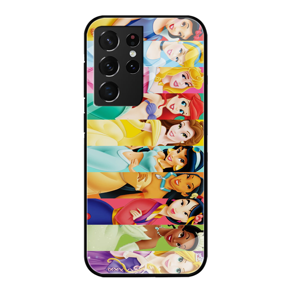 Disney Princess Character Samsung Galaxy S21 Ultra Case-Phone Case-Tempered Glass Case-Altracase