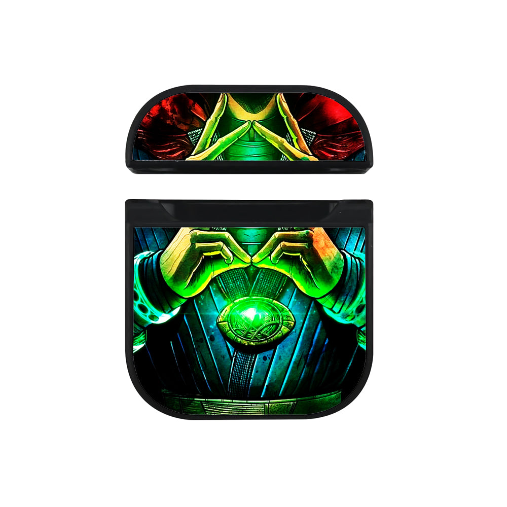 Doctor Strange Costume Hard Plastic Case Cover For Apple Airpods-AirPod Case-Black-Altracase