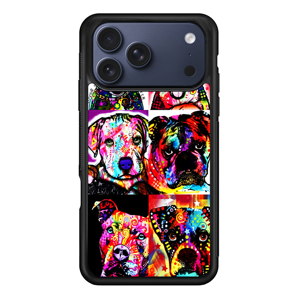 Dog Colorful Art Collage iPhone 17 Pro Case - Altracase