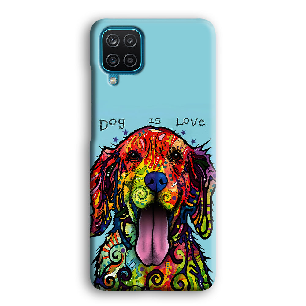 Dog is Love Painting Art Samsung Galaxy A12 Case-Phone Case-3D Case-Altracase