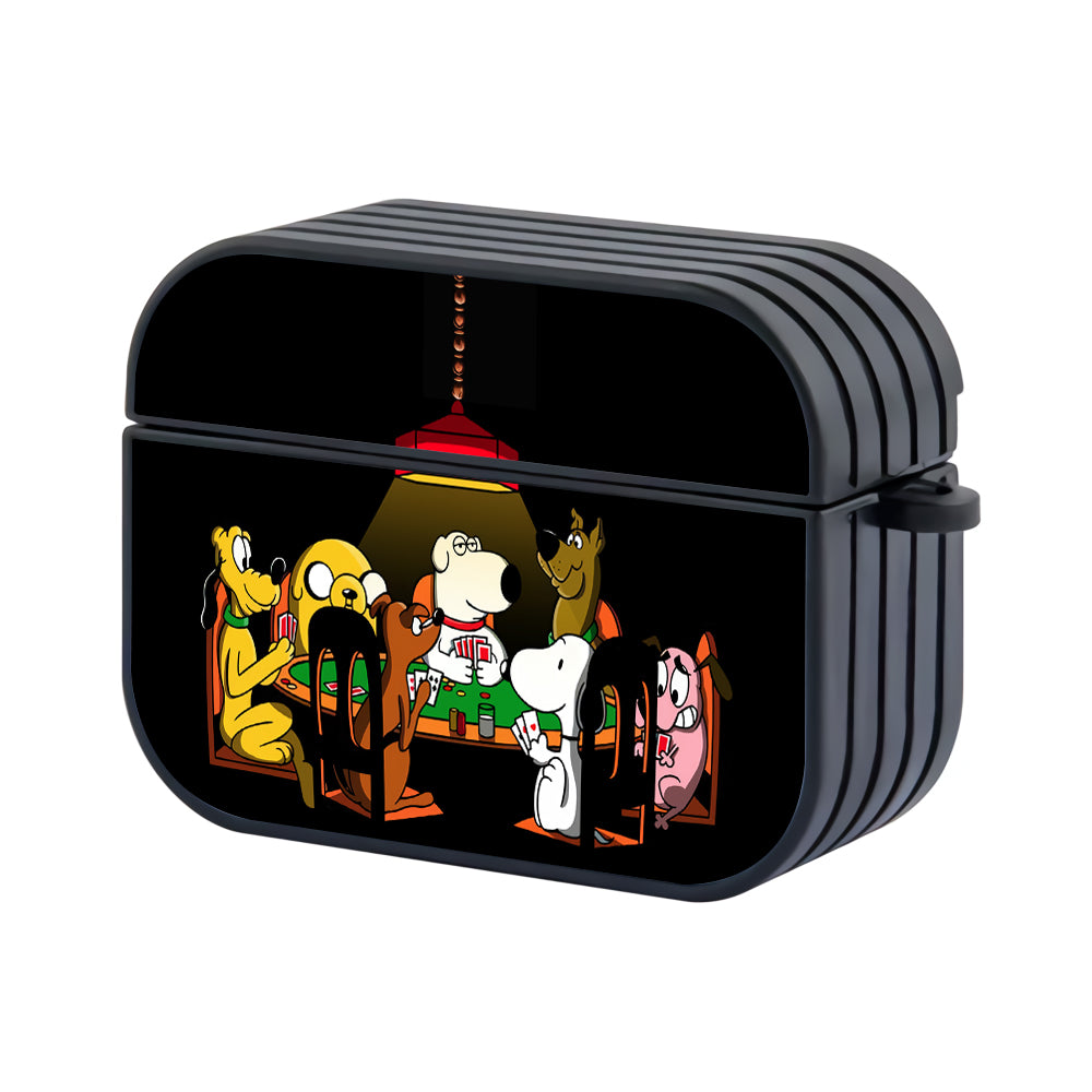 Dogs Cartoon Playing Card Hard Plastic Case Cover For Apple Airpods Pro 2-AirPod Case-Altracase
