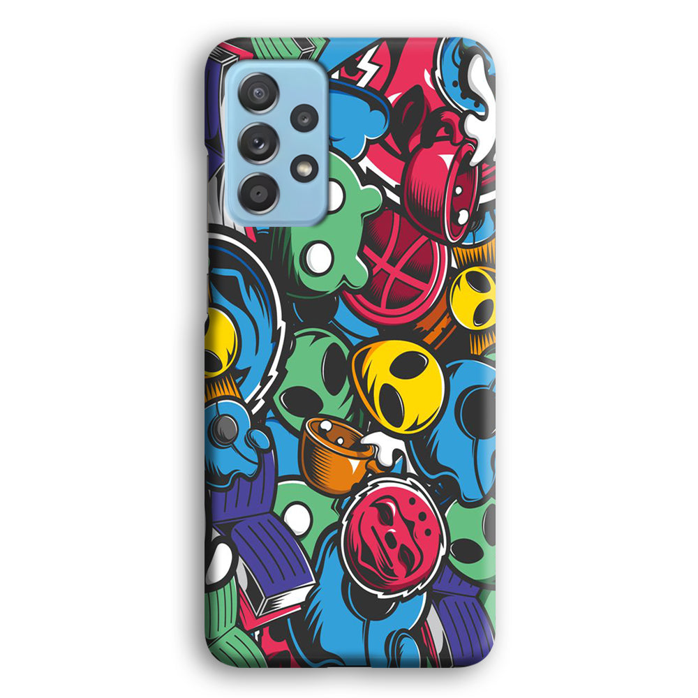 Doodle 001 Samsung Galaxy A52 Case-Phone Case-3D Case-Altracase