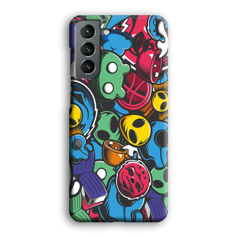 Doodle 001 Samsung Galaxy S21 Plus Case-Phone Case-3D Case-Altracase