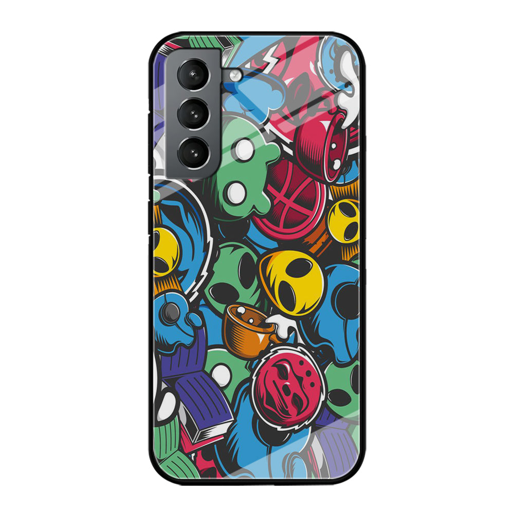 Doodle 001 Samsung Galaxy S21 Plus Case-Phone Case-Tempered Glass Case-Altracase