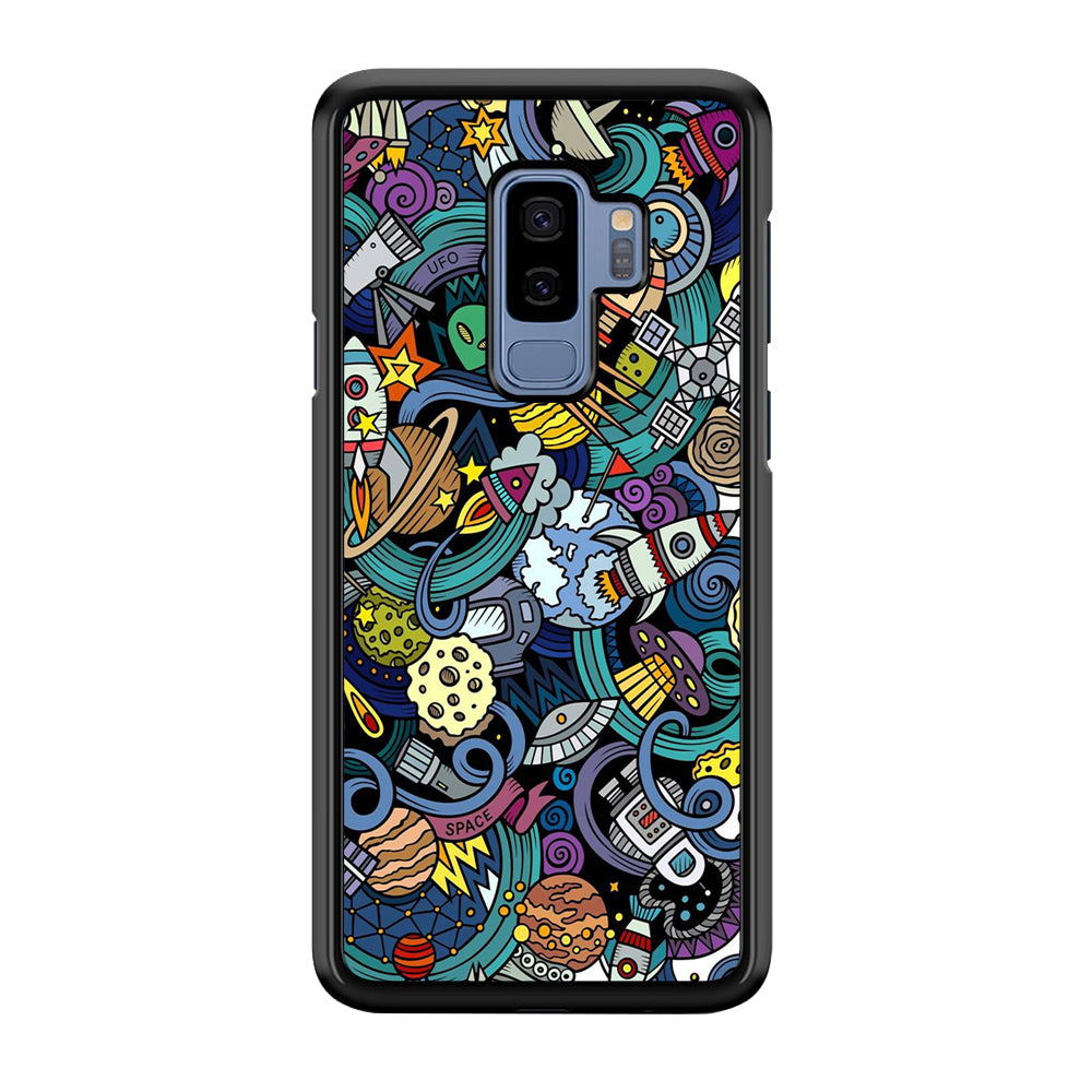 Doodle 002 Samsung Galaxy S9 Plus Case-Phone Case-Rubber Black (2D Case)-Altracase
